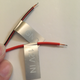 The (nicely labeled!) wires that power this back-up camera system.